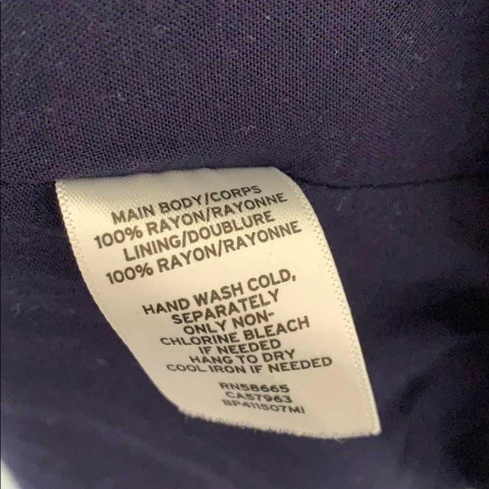 Donating 04/15 BP. navy dress with white stripes - Picture 6 of 6